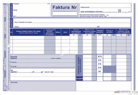 Faktura VAT MICHALCZYK I PROKOP A5 81 kartek