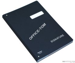 Teczka Donau do podpisu czarna utwardz.karton