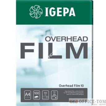 Folia IGEPA Overhead Film 10 - Przezr. niepowlekana