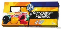 Farby plakatowe Astra 8 kolorów - 10 ml