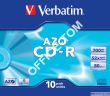 Płyta VERBATIM CD-R  slim jewel case  700MB  52x  Crystal  DataLife+ AZO - 2