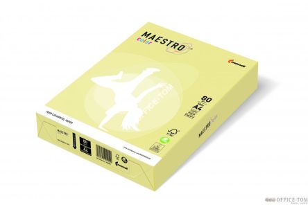 Papier xero MAESTRO COLOR A4 80 YE23 żółty
