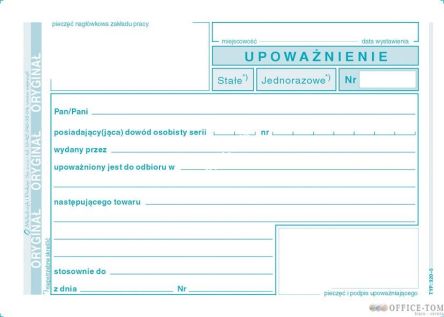 Upoważnienie MICHALCZYK I PROKOP A6 80 kartek