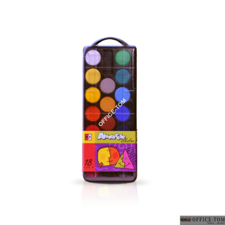 Farby akwarelowe szkolne 18 kolorów JEDNOŚC