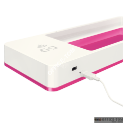 Piórnik z ładowarką indukcyjną Leitz WOW, różowy 53651023