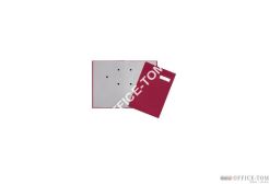 Teczka do podpisu DURABLE, 20-częściowa, kolor czerwony, okładka z płótna, szare przekładki