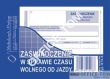 Zaświadczenie w sprawie czasu wolnego od jazdy MICHALCZYK I PROKOP A6 80 kartek - 2