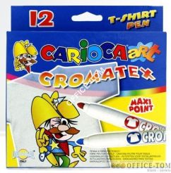 Flamastry UNIVERSL CARIOCA Cromatex 6 kolorów (40956) do tkanin