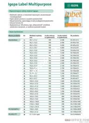 Etykieta samoprzylepna 96,5X67,7 IGEPA