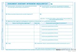 Dokument dostawy wyrobów węglowych (o+1k) A5