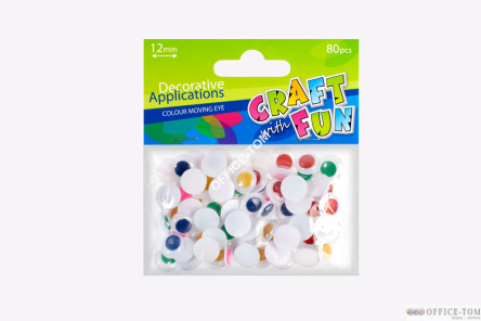 Ozdoba Dekoracyjna Kolor Oczy 12Mm CRAFT WITH FUN
