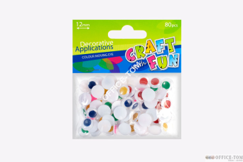 Ozdoba Dekoracyjna Kolor Oczy 12Mm CRAFT WITH FUN