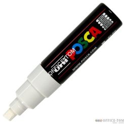 Marker z farbą plakatową Posca PC-8K, biały, Uni
