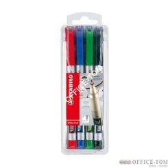 Marker permanentny STABILO Write-4-All, MEDIUM, 4 kolory w etui