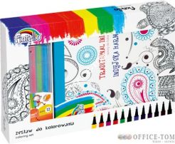 Zestaw do kolorowania Fiorello GR-KR07 ( książka do kolorowania Traditional Indian+pisaki)