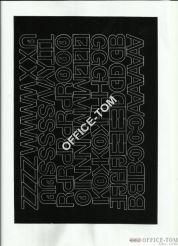 LITERY samoprzylepne 2cm (8szt) czerwone ARTDRUK