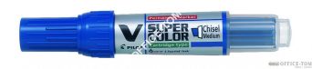 Marker permanentny PILOT V Super  Color końcówka okrągła zielony