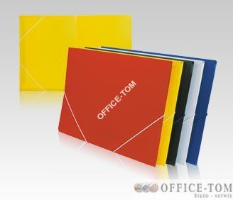 Teczka plastikowa z gumką wąska TG-02 Biurfol Żółta