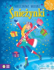 Książka NAKLEJKOWE MOZAIKI Śnieżynki 9788378959144 Zielona Sowa