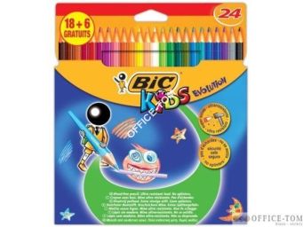 Kredki BIC Evolution Pudełko 18+6