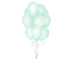 Balony lateksowe ozdobne jasnozielone 30cm 10szt
