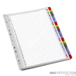 Przekładki indeksowe REXEL A4 1-31 kolorowe kartonowe Mylar