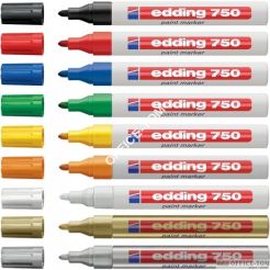 Marker lak.2-4mm 750 czerwony ony EDDING końcówka okrągła