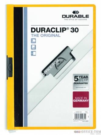 Skoroszyt DURABLE DURACLIP® Original 30 żółty