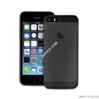 PURO Ultra Slim 0.3mm Cover iPhone 5/5S/SE +folia na ekran IPC503BLK