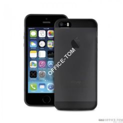 PURO Ultra Slim 0.3mm Cover iPhone 5/5S/SE +folia na ekran IPC503BLK
