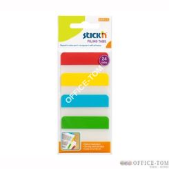 Przekładki indeksujące przeźroczyste 38X51mm 4 kolory STICK\'N