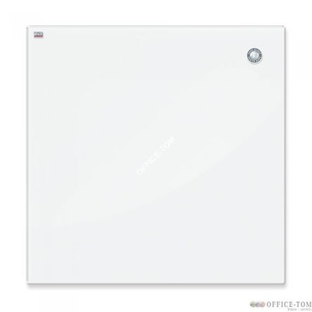 Tablica szklana magnetyczna 45x45 cm biała 2x3