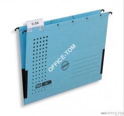 Teczka zawieszana boczki ELBULT A4 niebieski Elba