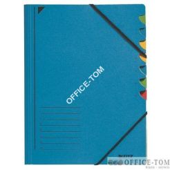 Teczka segregująca LEITZ, 12 przegródek, niebieski