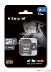 Micro SDHC 16GB (with Adapter to SD Card) CL10 Ultima Pro UHS-1, up to 90MB/s transfer speed