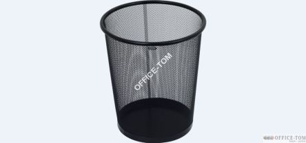 Kosz na papier GRAND NH-10C siatka met. czarny