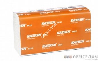 Ręcznik ZZ KATRIN biały BASIC Natural, 100 % makulatury, 21x150 listków, 230 x 224 mm 76957