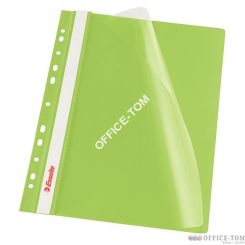 Skoroszyt wpinany ESSELTE, 10 szt. w folii, zielony