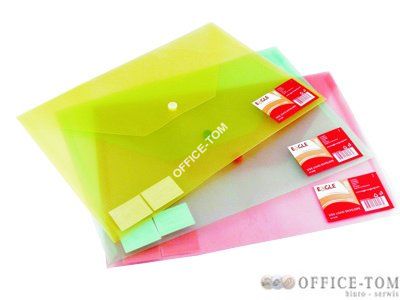 Teczka kopertowa 9113 A4 biała zatrzask GRAND