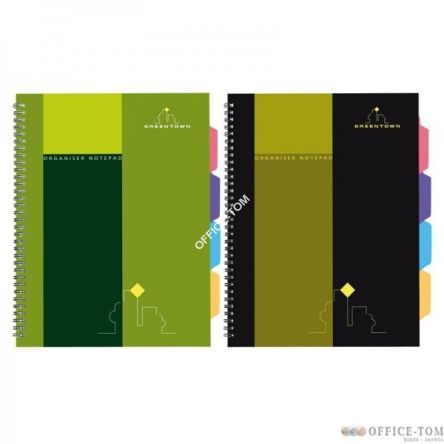 Kołozeszyt Class Investment A5 100k kr z fiszkami GREEN TOWN polipropylen