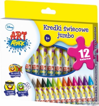 Kredki BAMBINO w opr.drew. 12 kol. + temperówka CLONE WARS St.Majewski