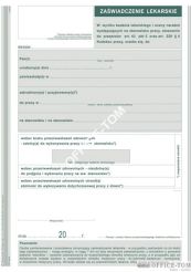 Zaświadczenie lekarskie MICHALCZYK I PROKOP A5 40 kartek