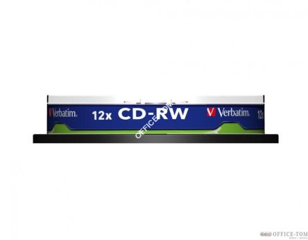 Płyta VERBATIM CD-RW  cake box 10  700MB  12x
