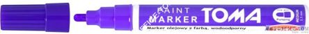 Marker olejowy z farbą, końcówka 2,5mm - fioletowy Toma
