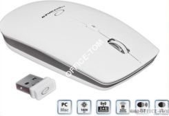 Esperanza mysz bezprzewodowa 2.4GHZ Saturn biała EM120W