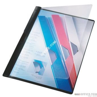 Skoroszyt z klipsem LEITZ - 3 mm - do 30 kartek, czarny