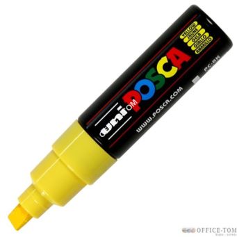 Marker z farbą plakatową Posca PC-8K, żółty, Uni