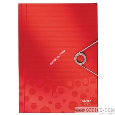 Teczka z gumką Leitz Bebop, 15 mm, czerwony