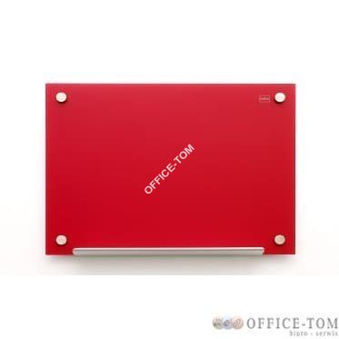 Tablica szklana Nobo Diamond 90x60, czerwona