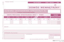 Dzienne zestawienie sprzedaży (nieudokumentowanej), A-6 MICHALCZYK & PROKOP